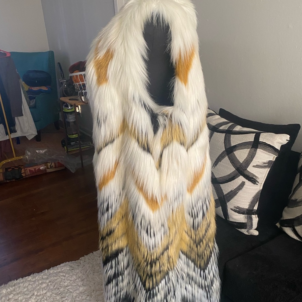 Donna Salyers Faux Fur Maxi Length